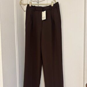 Aritzia: The Effortless Pant - Crepette (size 6 regular, mocha brown) - w. tags